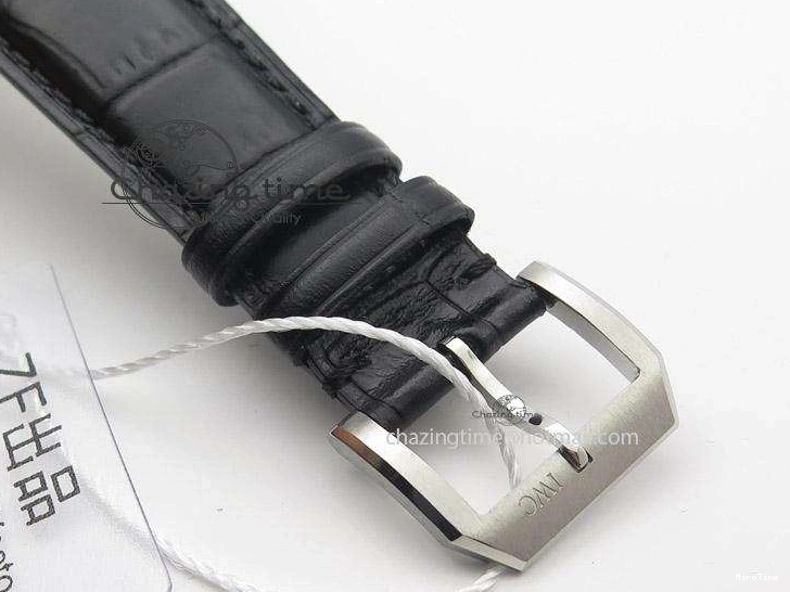 MIROTIME 0322 Portuguese IW545407 Black Dial ZF 1:1 Best Edition On Dark Blue Leather Strap DailyWear 7337